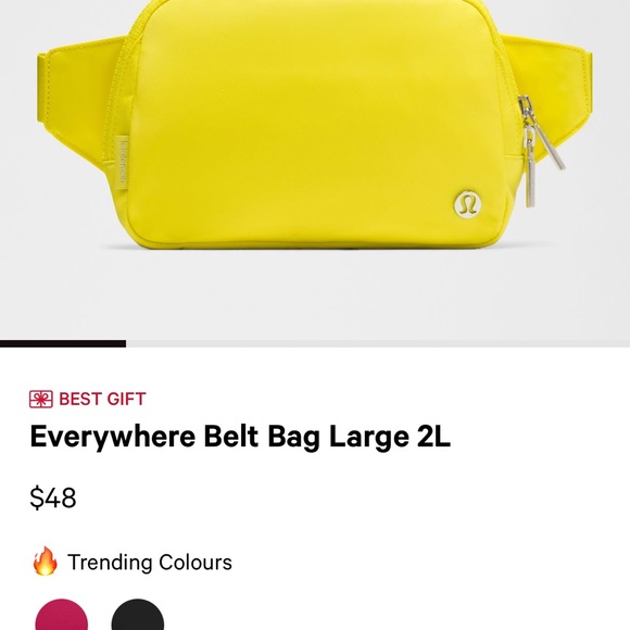 Lululemon Everywhere Belt Bag Large. NWT. Color DAGL {Daisy Glow} 2L - Picture 8 of 8